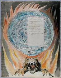 The Triumphs of Owen, design 86 från The Poems of Thomas Gray, 1797-1798 (wc med penna och bläck på papper)